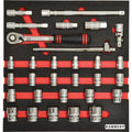 Set 30 capete tubulare profesionale KEN-595-0200K
