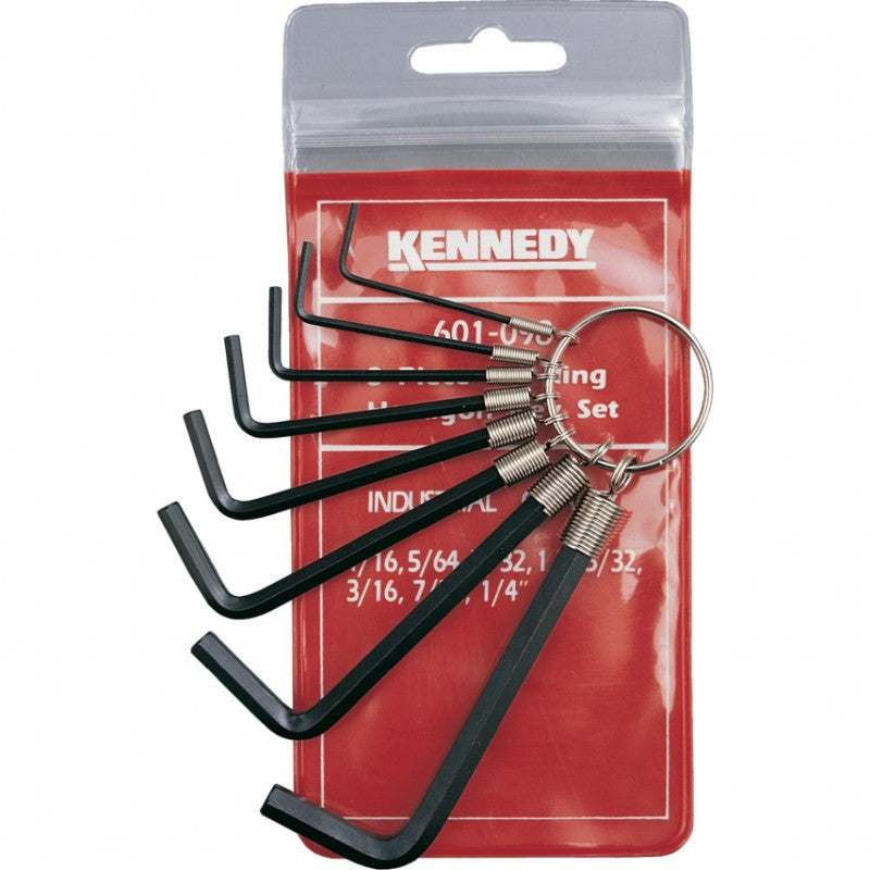 Set 8 chei hexagonale pe inel 1/16"-1/4" KEN-601-0980K