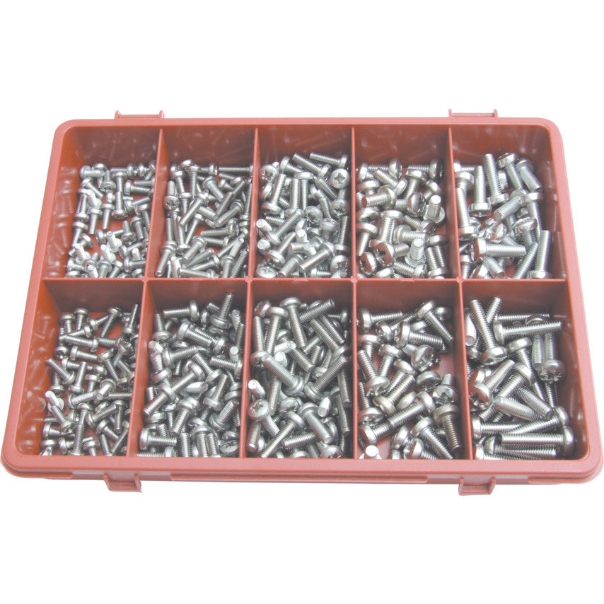 Set 400 suruburi Pozi din inox A2 QFT-615-4460K