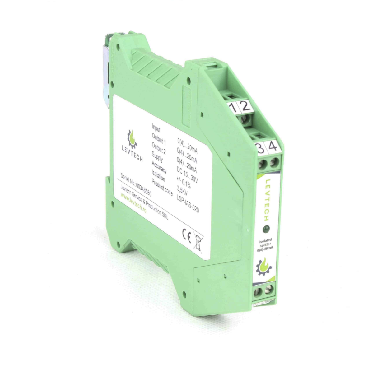 Splitter izolat pentru semnale analogice