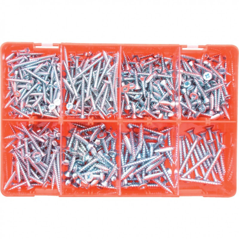 Set suruburi pentru lemn cu cap inecat KEN-615-4370K