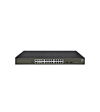Switch Smart Lite 24xRJ45 10/100/1000 + 2xSFP, 19" QLGES2126