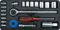 Trusa 20 chei tubulare 3/8" 58210 Vorel