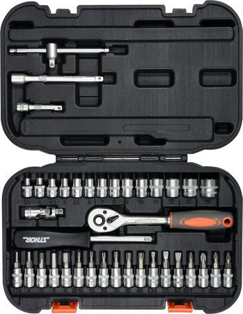 Trusa tubulare 1/4", 38 buc 58640 Sthor