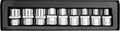 Set 9 chei tubulare E10 - E24 CrV  YT-0521