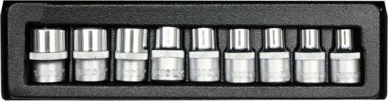 Set 9 chei tubulare E10 - E24 CrV  YT-0521