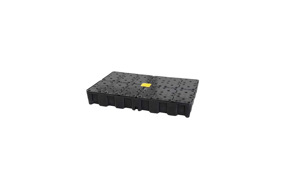 Vană de captare retenție Cemo din PE cu grătar din PE, 120 l, 1200x800 mm, neagră