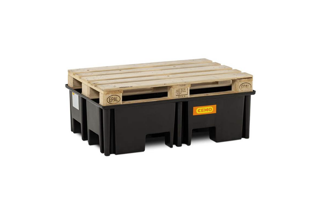 Vană de colectare captare din PE, cu grătar galvanizat, 1230x830x360 mm, 220 l